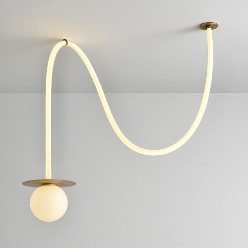 זוג חבל אור גל תליה צלחת כדור אופל 72W